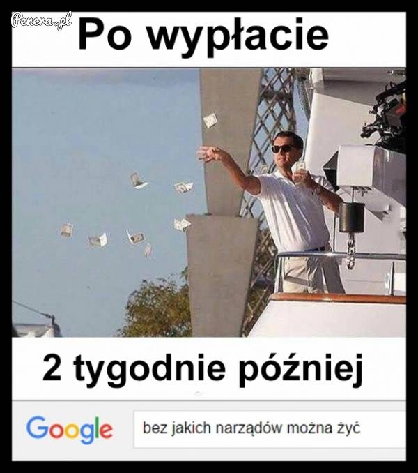 Przed wypłatą kontra dwa tygodnie później