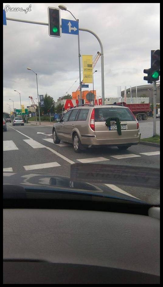 Ściera zamiast wycieraczki :D