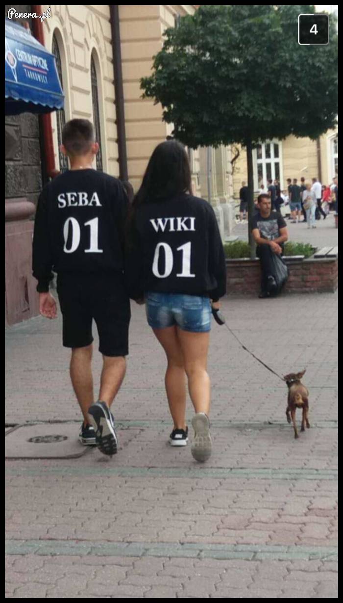 Seba i Wiki na spacerze