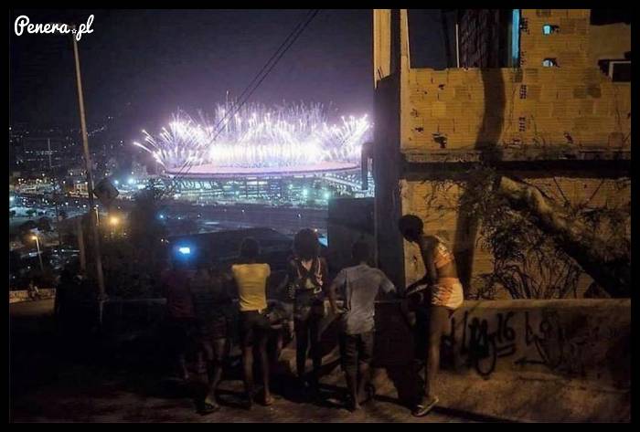 Tak Brazylijczycy oglądali otwarcie olimpiady w RIO