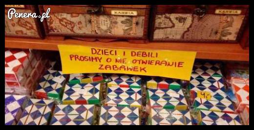 Tymczasem komunikat w sklepie