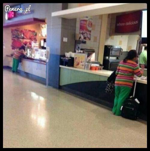 Gdy jesteś tak głodny ze musisz zjeść w dwóch miejscach jednocześnie