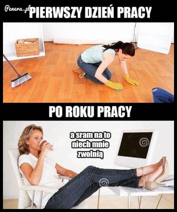 Jak to wygląda w pierwszy dzień pracy