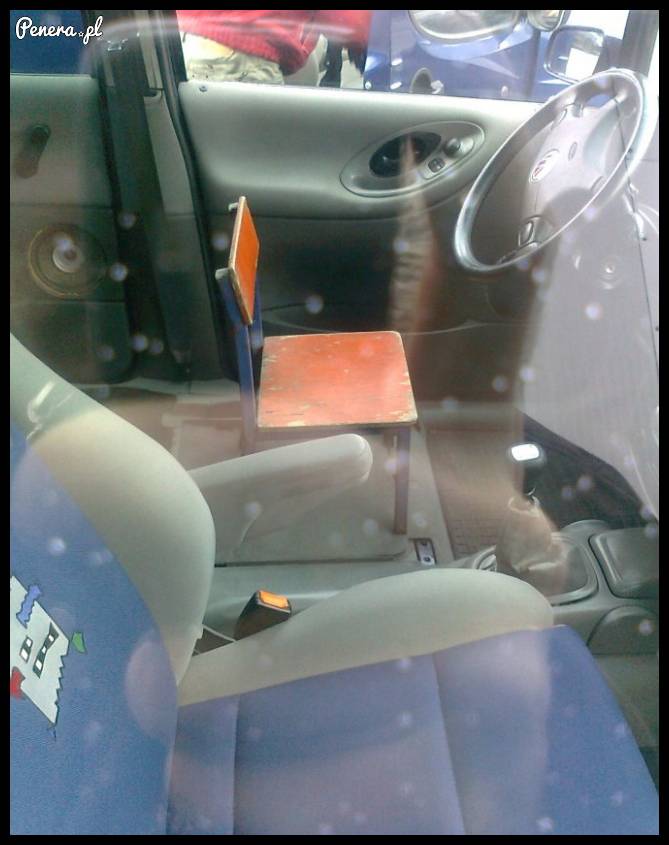 Kiedy nie masz fotela w aucie