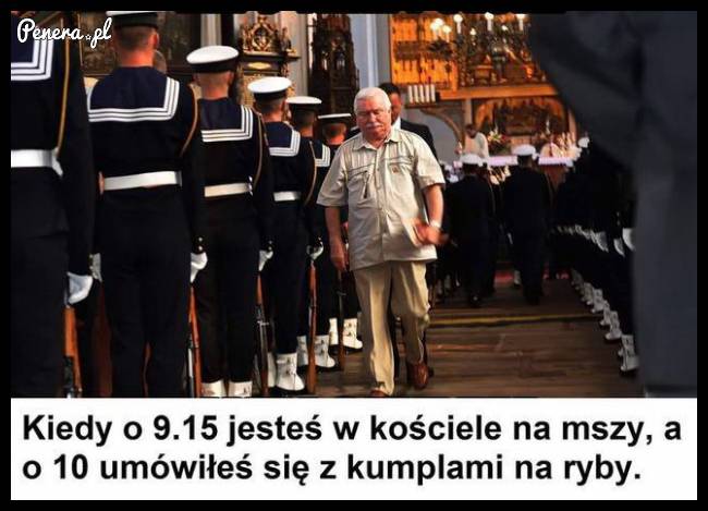 Kiedy o 9.15 jesteś w kościele na mszy