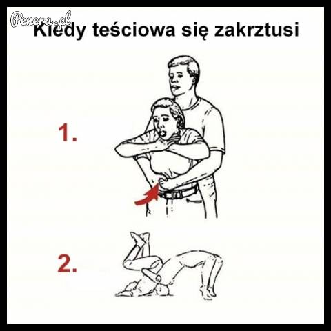 Kiedy teściowa się zakrztusi