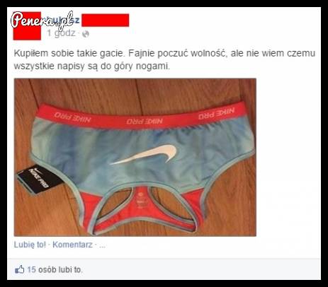 Kupił sobie takie gacie i coś jest nie tak