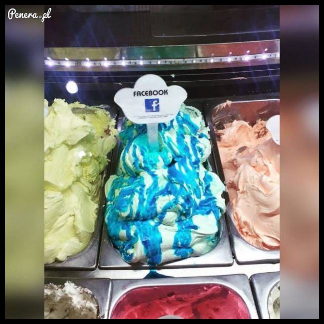 Lód o smaku facebooka