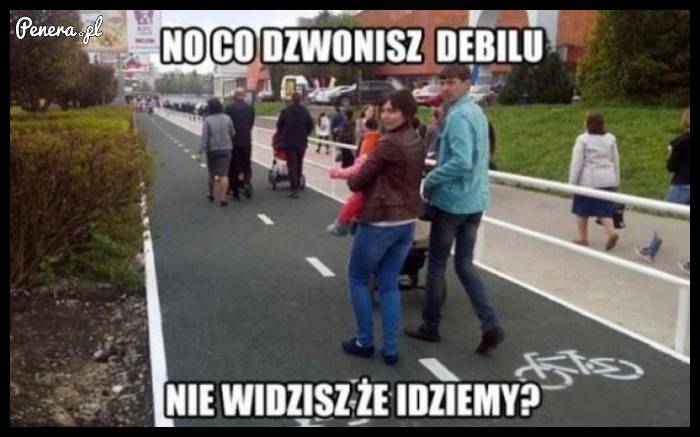 Mają chodnik ale i tak lezą