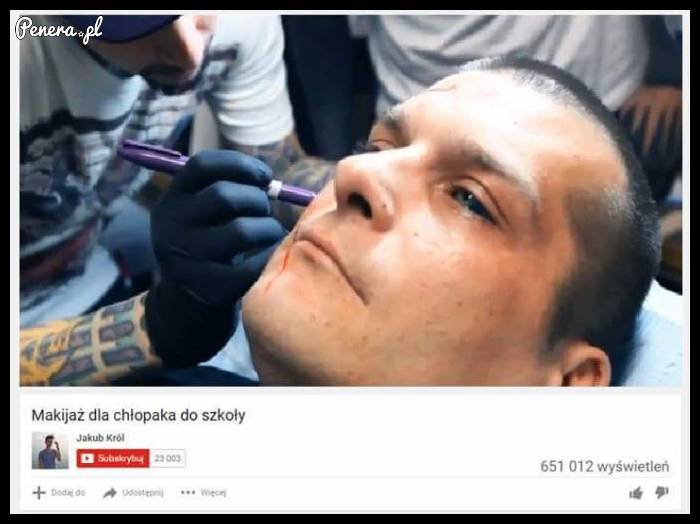 Makijaż dla chłopaka do szkoły