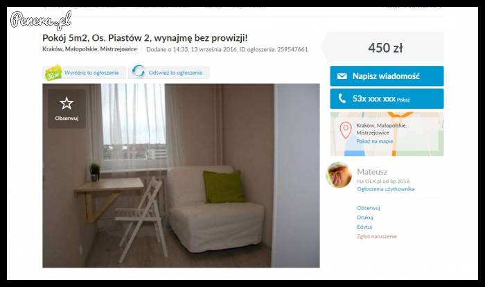 Mega pokój tylko za 450zł