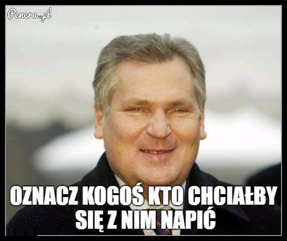 Oznacz kogoś kto chciałby się z nim napić