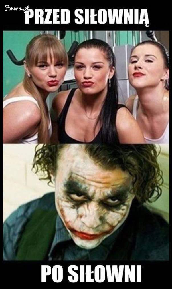 Przed siłownią i po siłowni