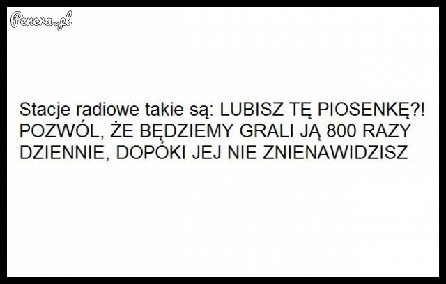 Stacje radiowe właśnie takie są