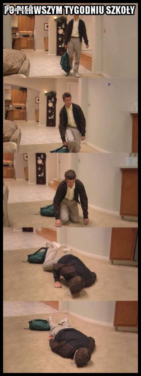 Tak się czuję po pierwszym tygodniu w szkole