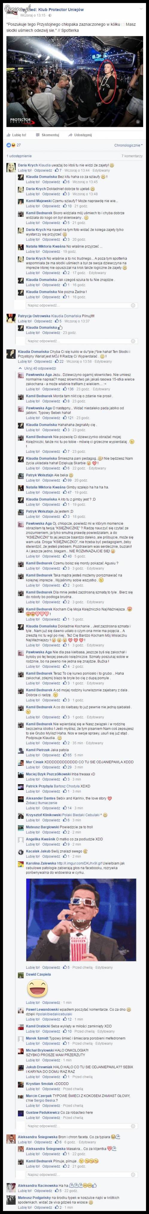 Tymczasem na tablicy jednego z klubów