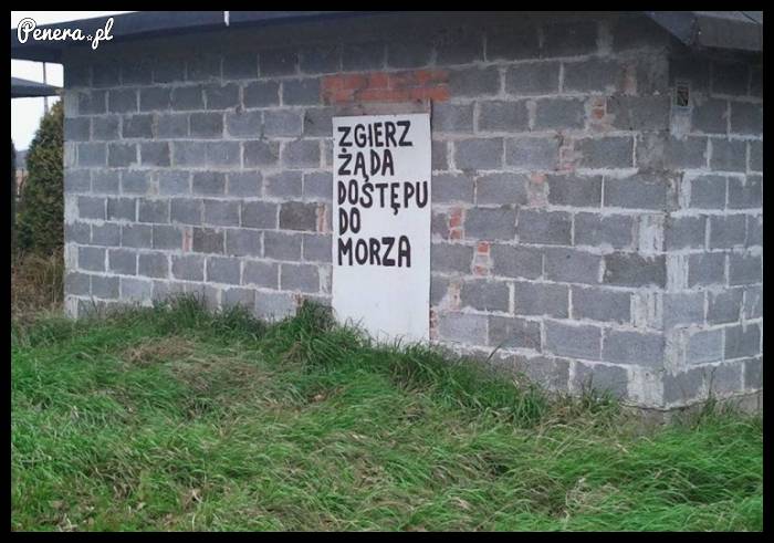 Zgierz żąda dostępu do morza!