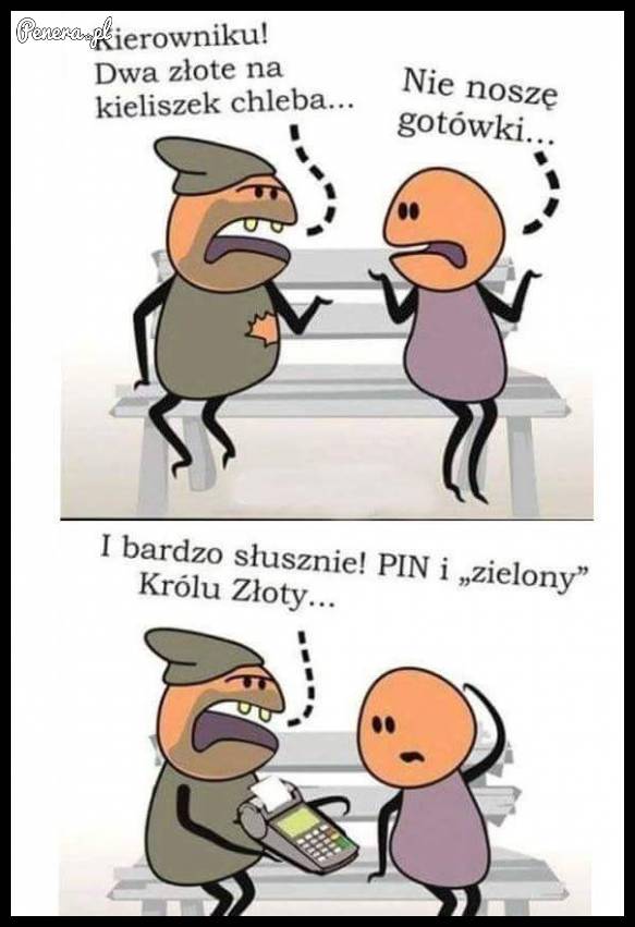 Brak gotówki to nie przeszkoda