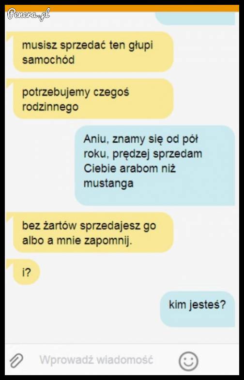 Kiedy kobieta każde Ci sprzedać Twój wymarzony samochód