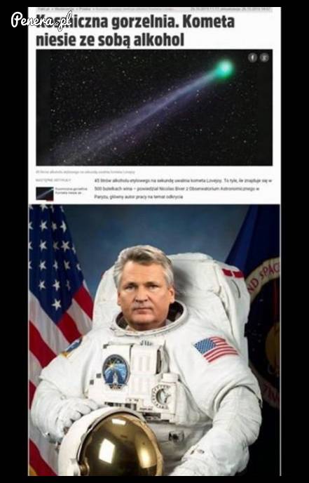 Kosmiczna gorzelnia! Kometa niesie ze sobą alkohol