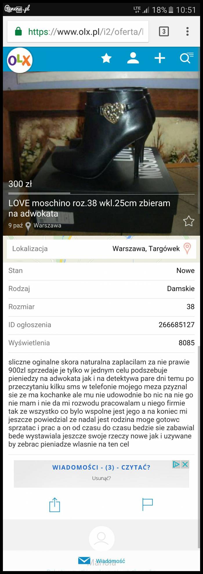 Mariola musi sprzedać swoje ulubione buty