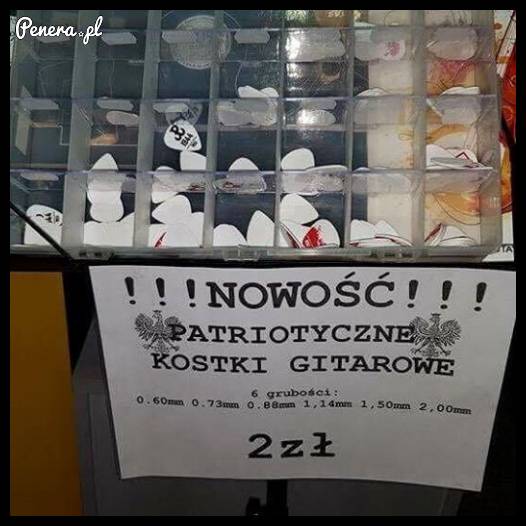 Patriotyczne kostki gitarowe!