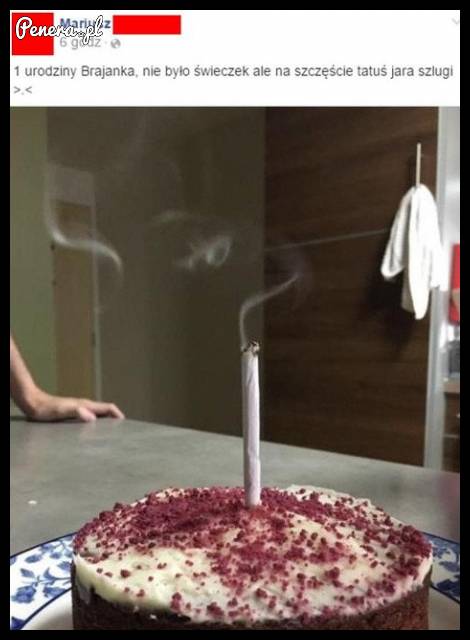Pierwsze urodziny Brajanka