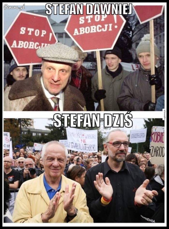 Poglądy Stefana dawniej i dziś