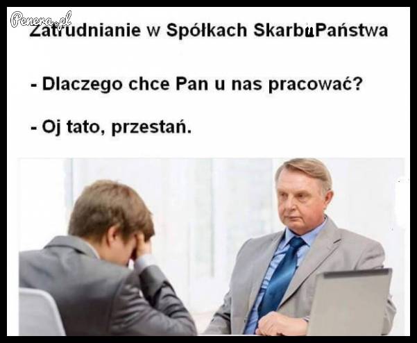 Tak się zatrudnia w spółkach skarbu Państwa