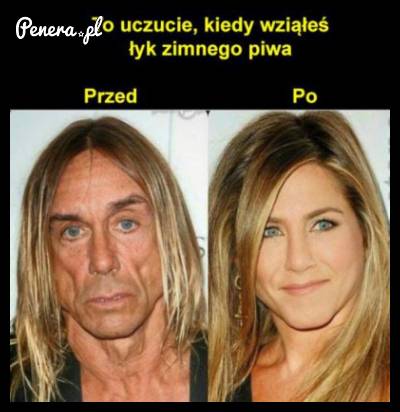 To uczucie kiedy wziąłeś łyk zimnego piwa