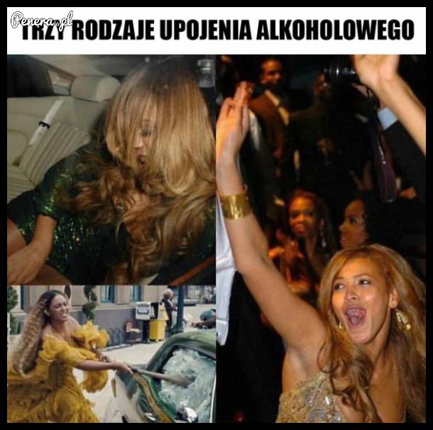 Trzy rodzaje upojenia alkoholowego!