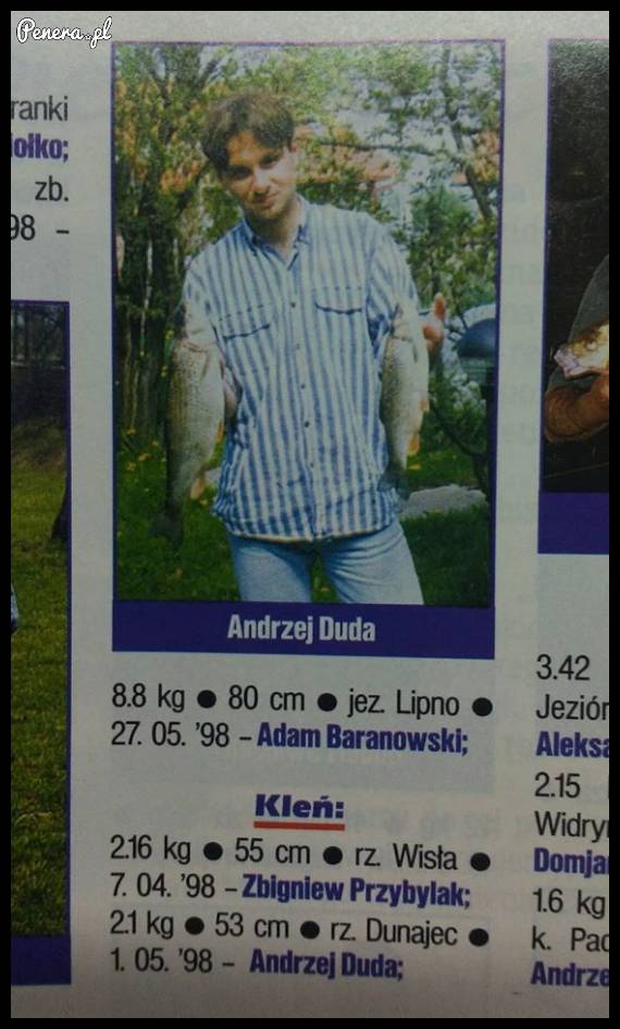 Wiedzieliście że Andrzej Duda jest zawziętym wędkarzem?