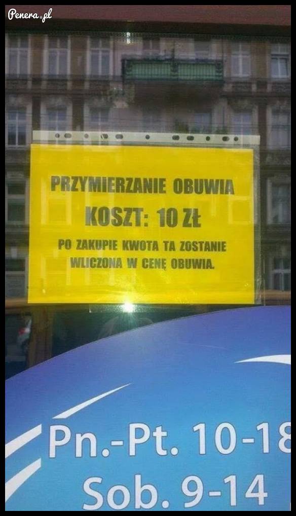 Chcesz przymierzyć buty? Zapłać!