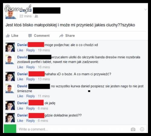 Chyba trafił z ulotkami do złej skrzynki