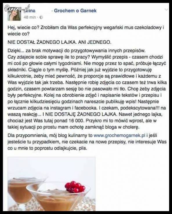 Cierpienia młodej blogerki