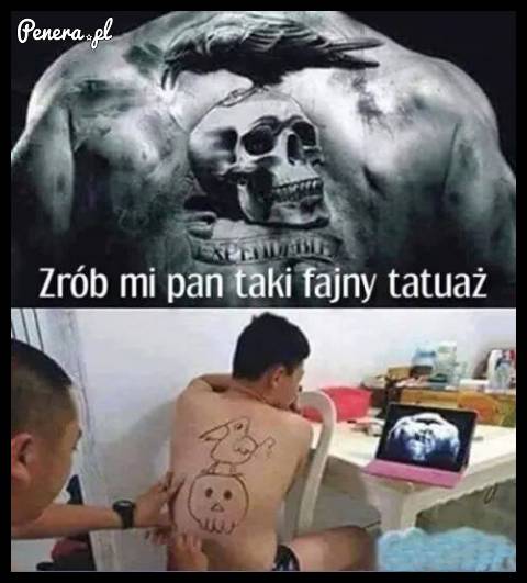 Kiedy oszczędzasz na tatuażu :D