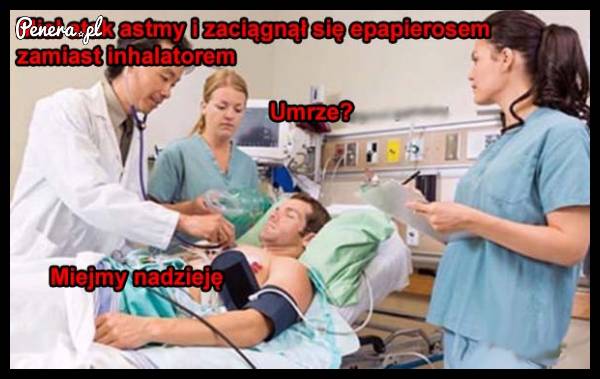 Miał atak astmy