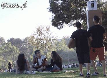 O kurde, uważaj leci!