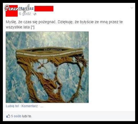 Smutne pożegnanie z gaciami