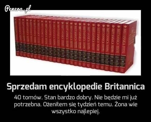 Sprzedam encyklopedię Britannica