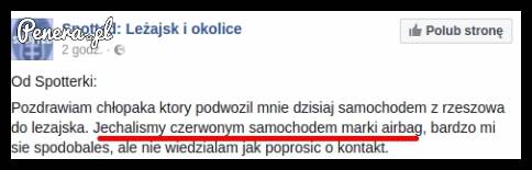 Świetnie zapamiętała markę samochodu :D