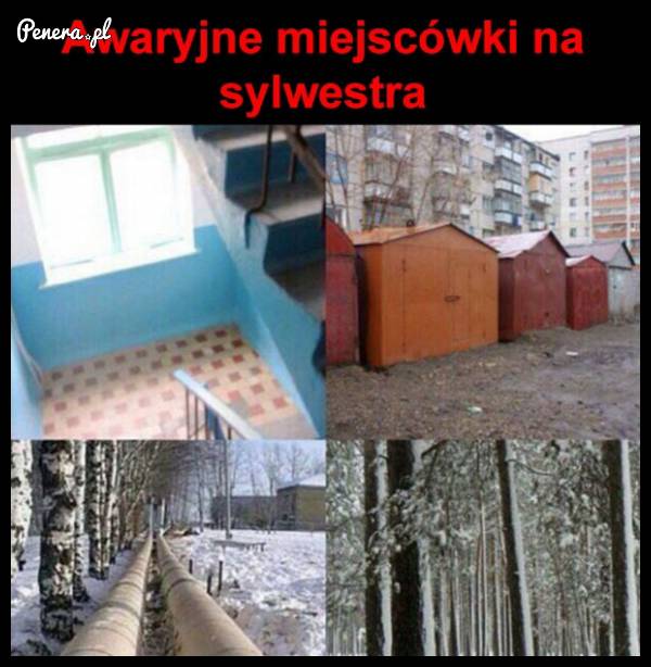 Awaryjne miejscówki na Sylwestra