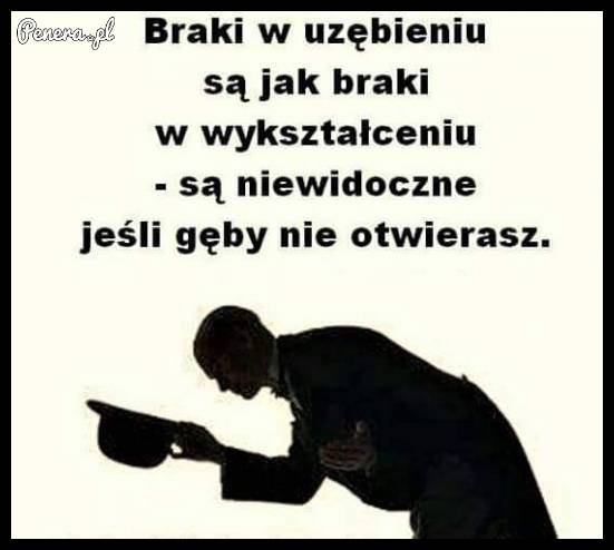 Braki w uzębieniu są jak...