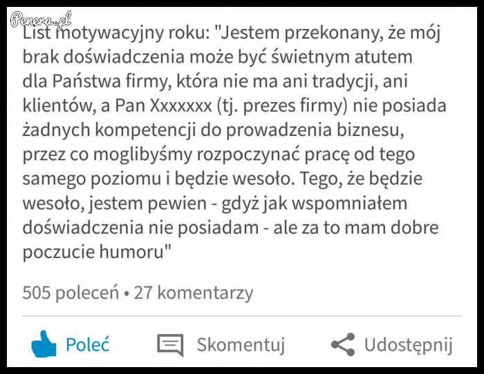 List motywacyjny roku