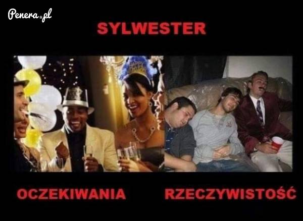 Sylwestrowe oczekiwania kontra rzeczywistość