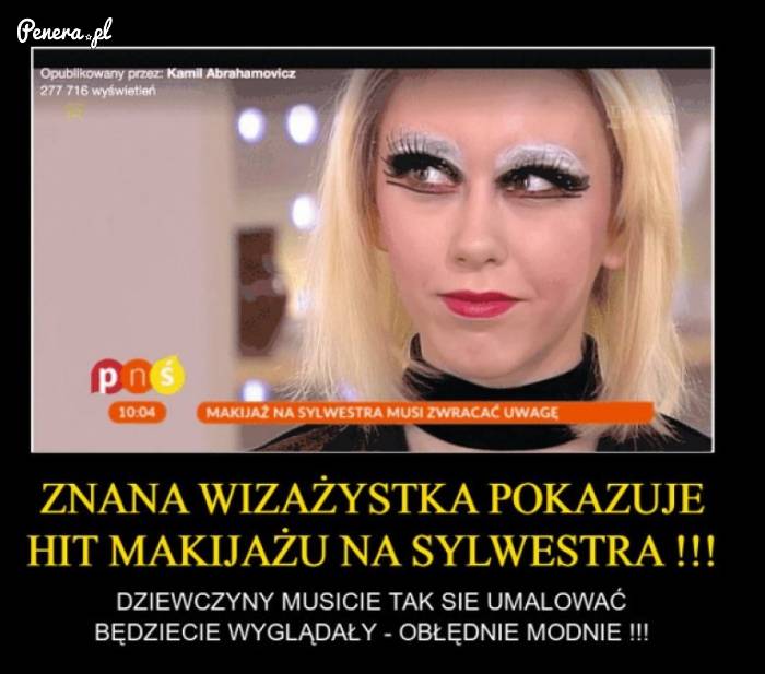 To jest ponoć makijaż na Sylwestra