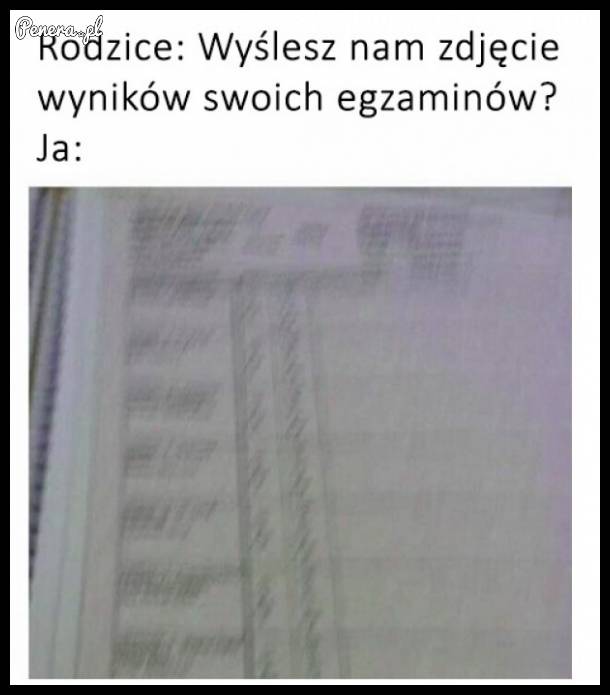 Wyślesz nam zdjęcie swoich wyników egzaminów