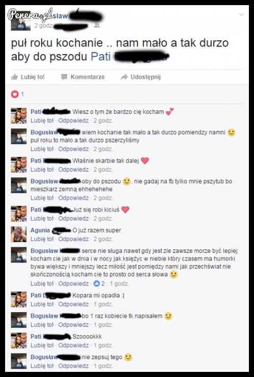 Wyznania miłości na fejsie