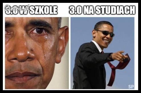 3.0 w szkole kontra 3.0 na studiach