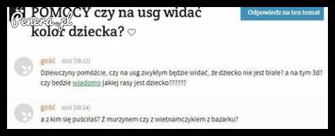 Czy na USG widać kolor dziecka?